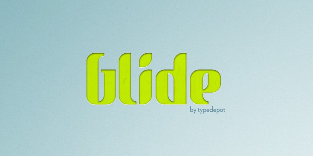 Glide font