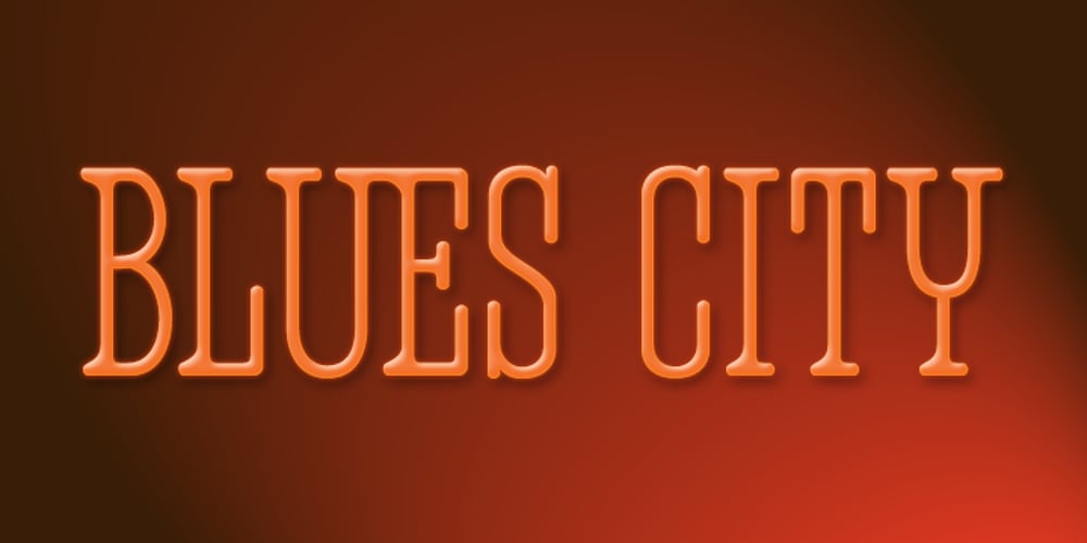 Blues City font