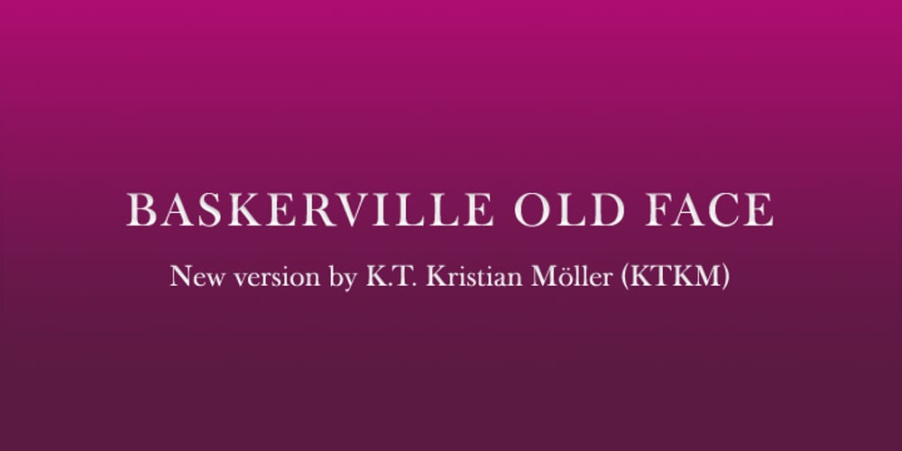 Baskerville Old Face KTKM font