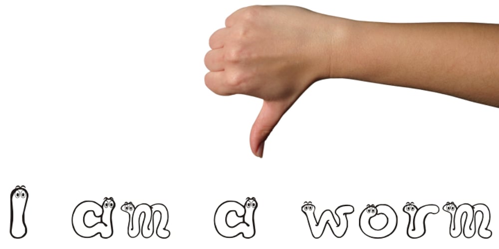 GP I Am A Worm! font