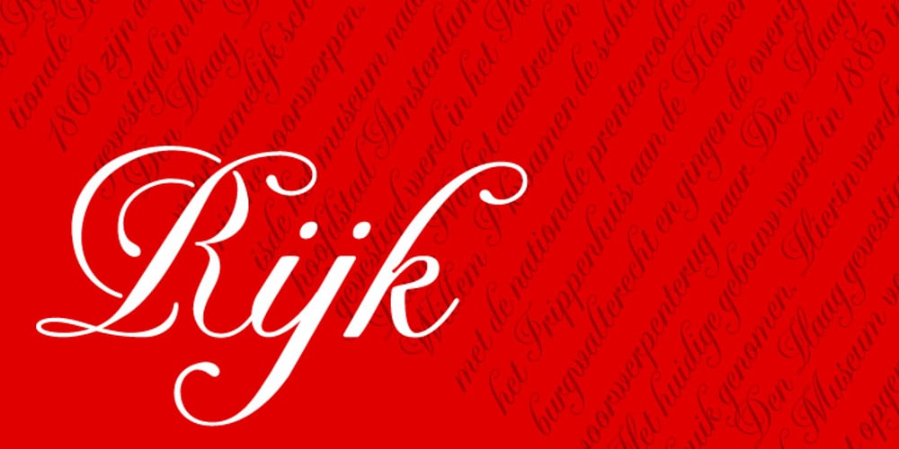 Rijk font