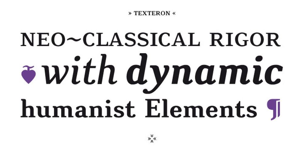 CA Texteron font