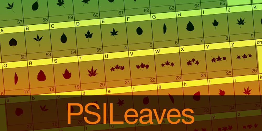 PSI Leaves font