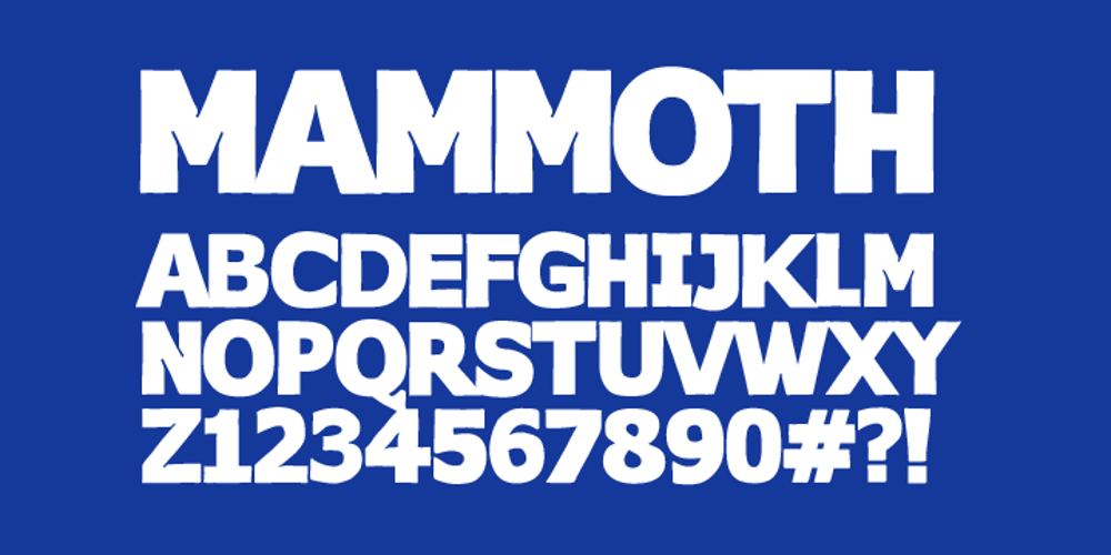 FT Mammoth font