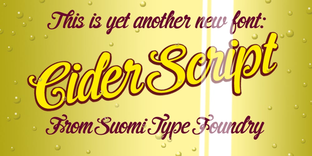 Cider font