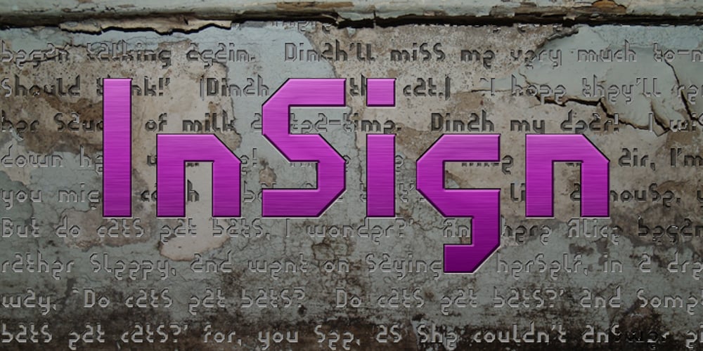 InSign font