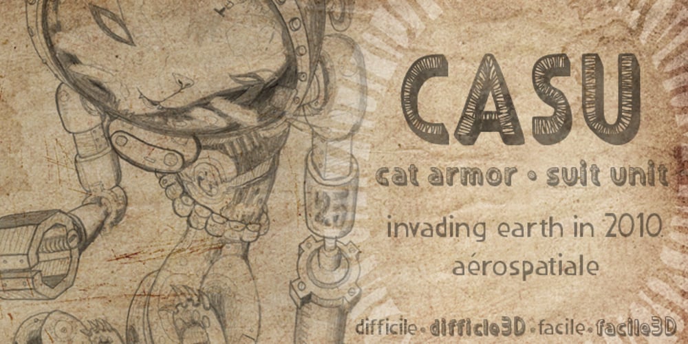 CASU Aérospatiale font