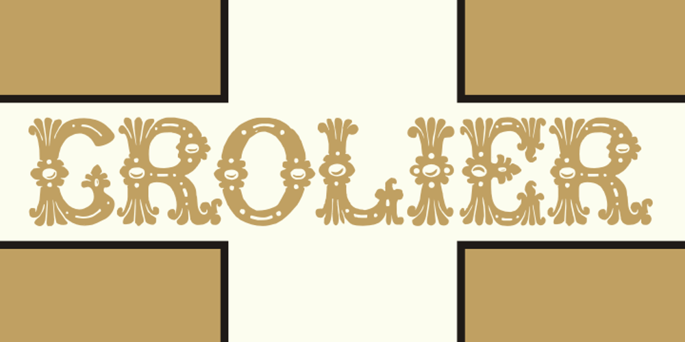 Grolier font