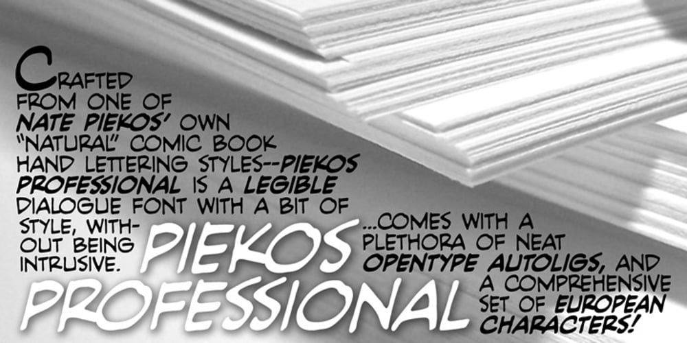 Piekos Professional BB font
