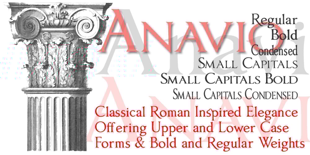 Anavio font