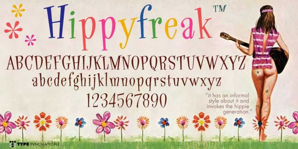 Hippyfreak font