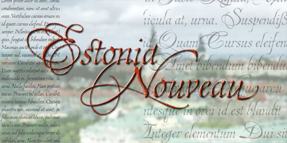 Estonia Nouveau Pro font