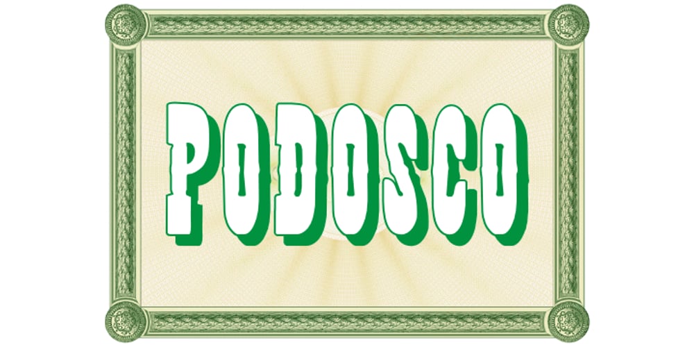 Podosco font