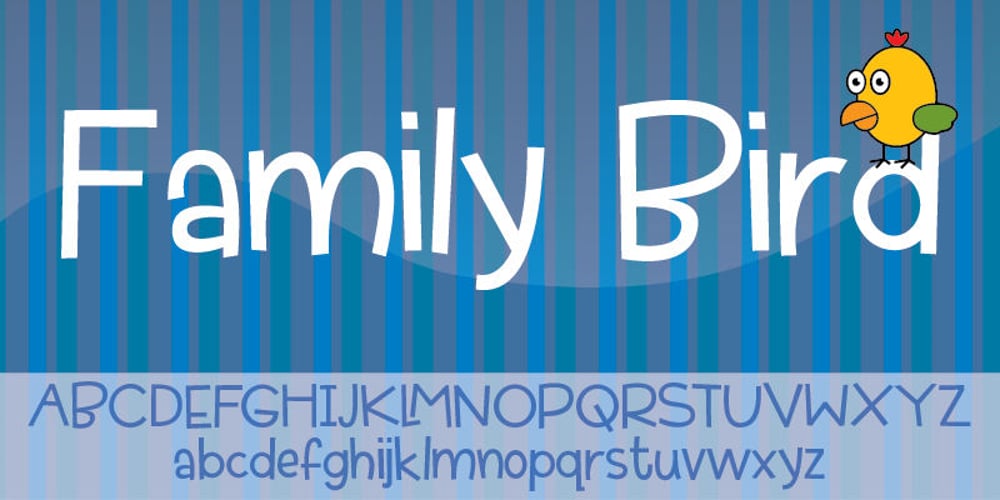 Family Bird font