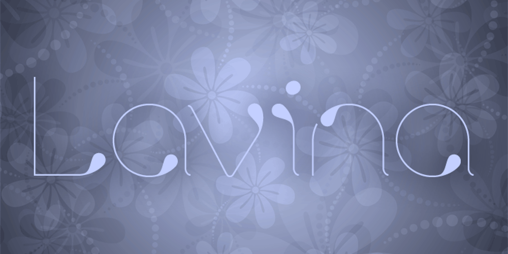 Lavina 4F font