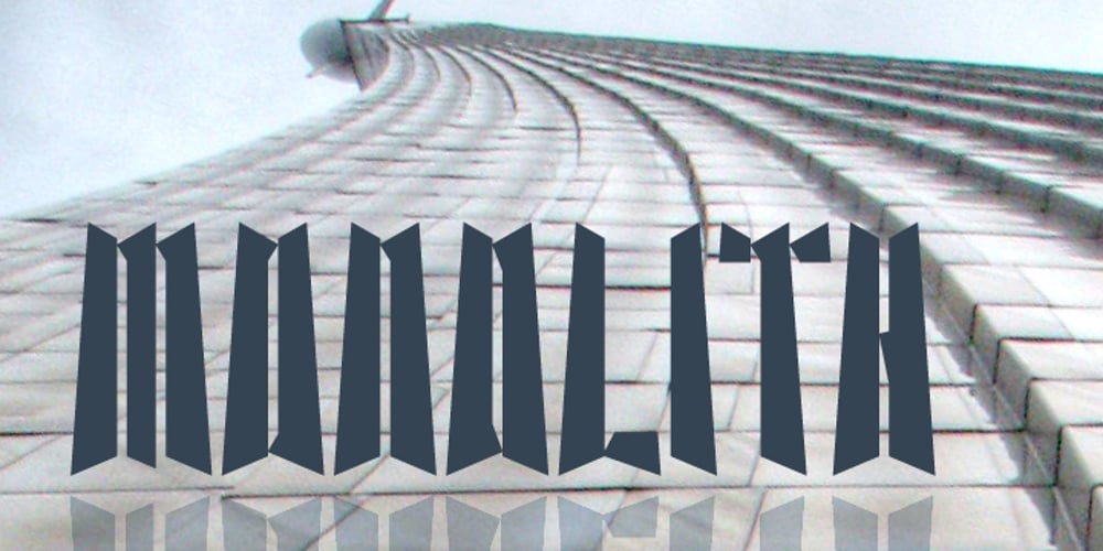 BK Monolith font