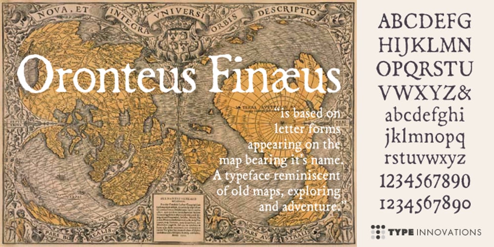 Oronteus Finaeus font