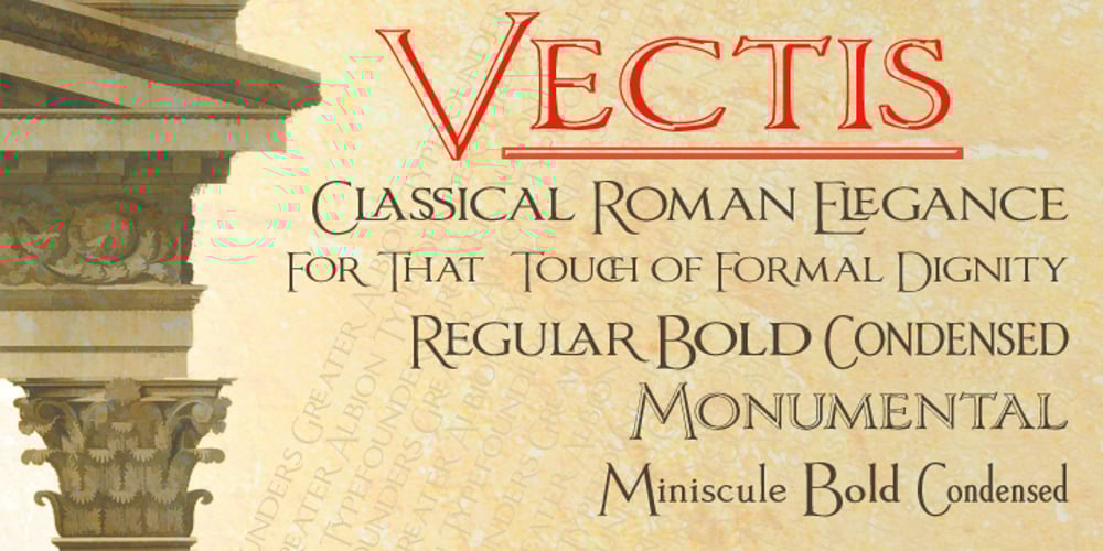 Vectis font