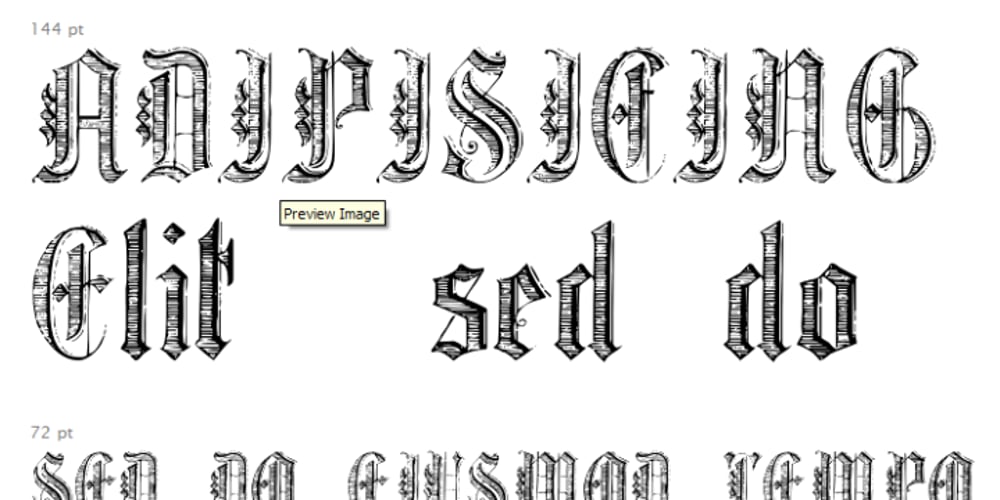 Gothic Trashed font