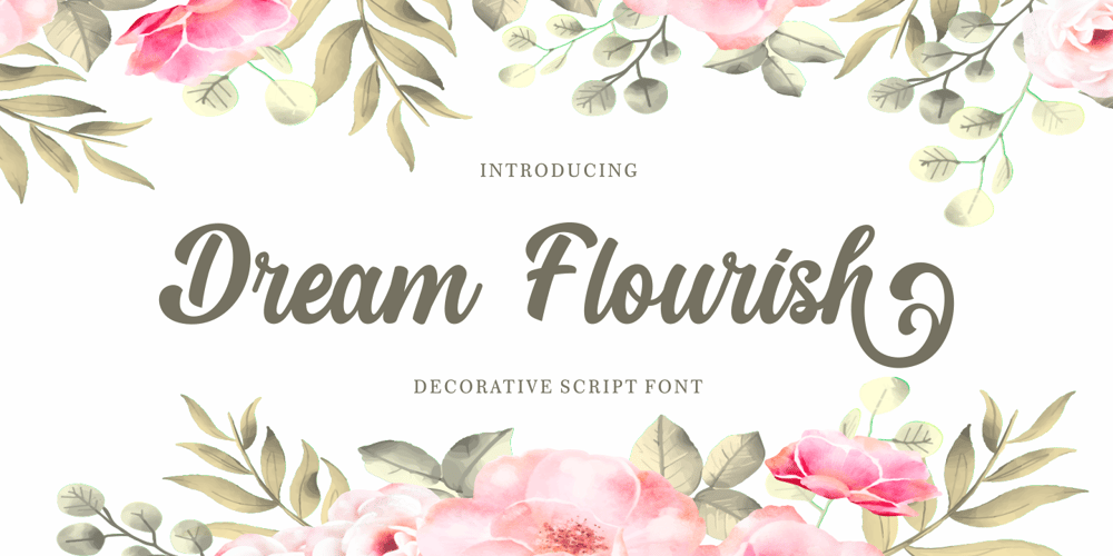Dream Flourish font