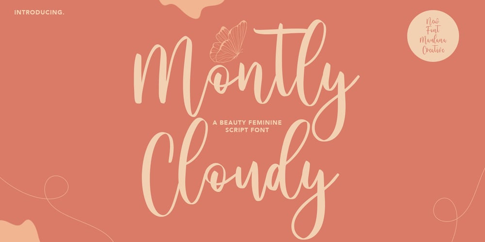 Montly Cloudy font