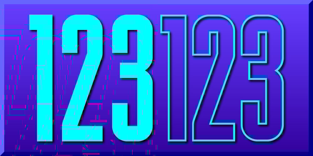 Display Digits Five font