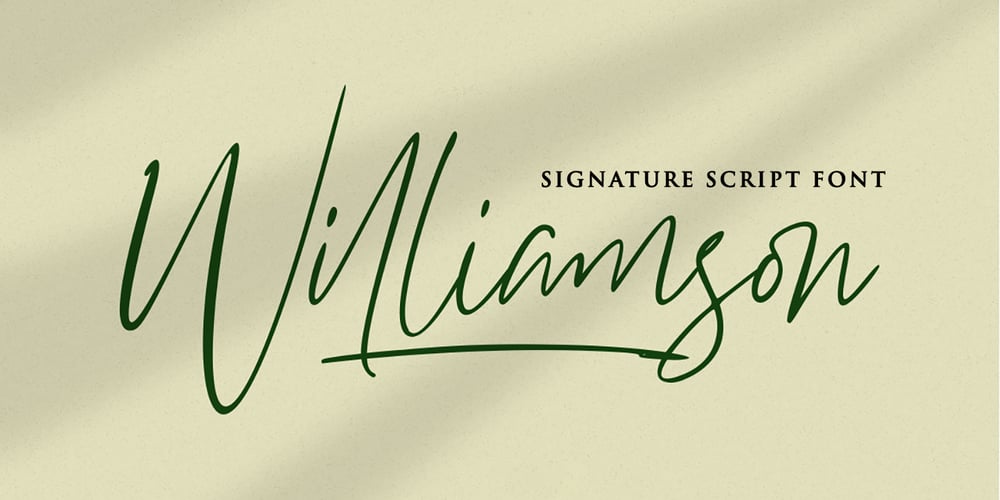 Williamson font