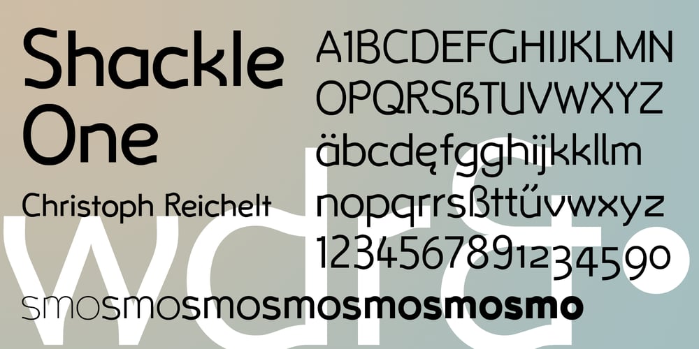 Shackle One font