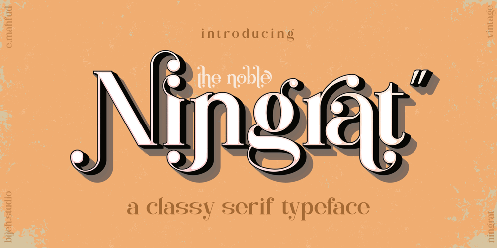 Ningrat font