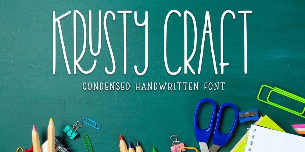 Krusty craft font