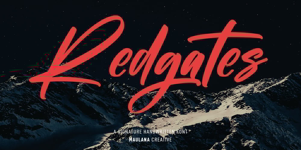 Redgates font