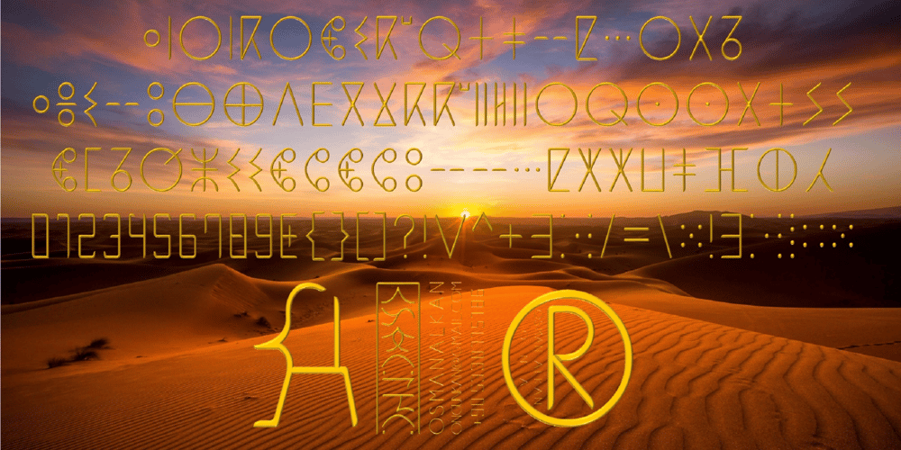 Ongunkan Tifinagh Berber font