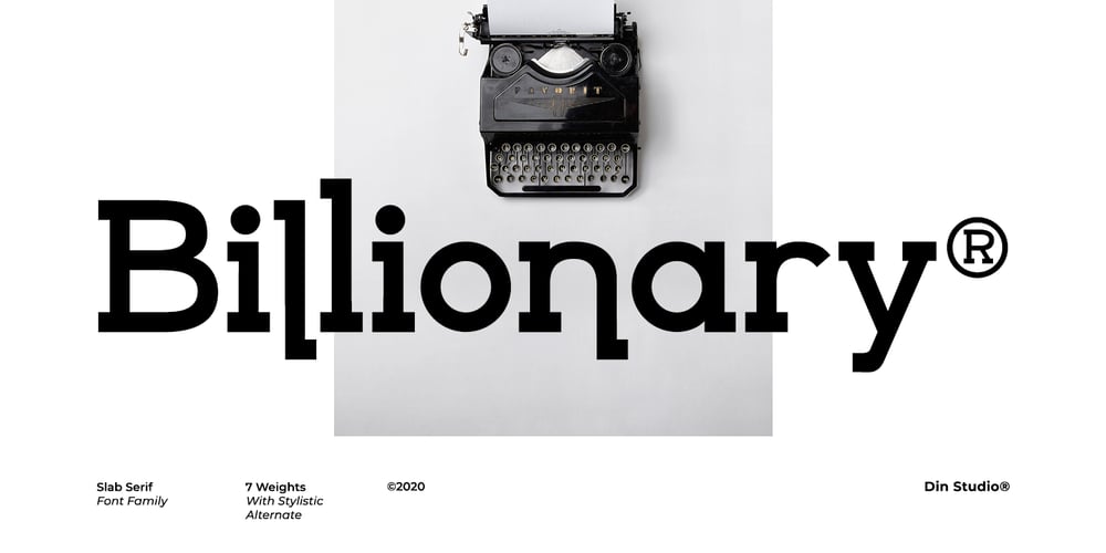 Billionary font