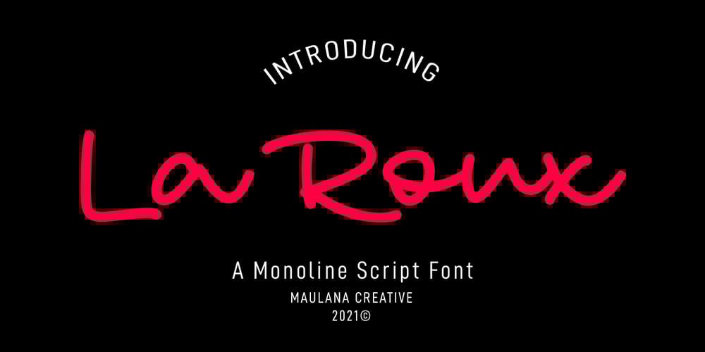 La Roux font