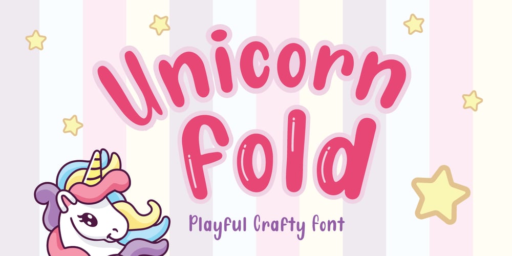 Unicorn Fold font