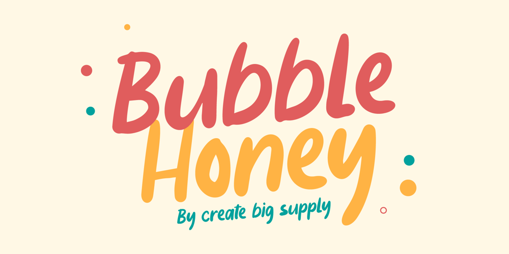 Bubble Honey font