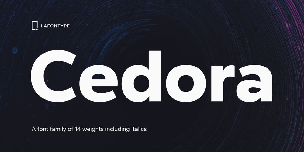 Cedora font
