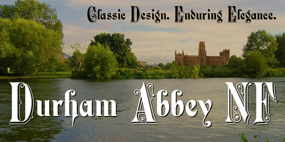 Durham Abbey NF font