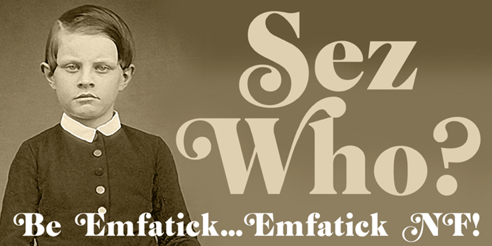 Emfatick NF font