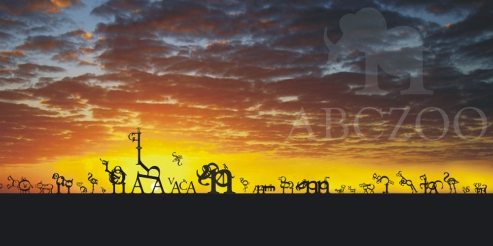 ABC Zoo English font