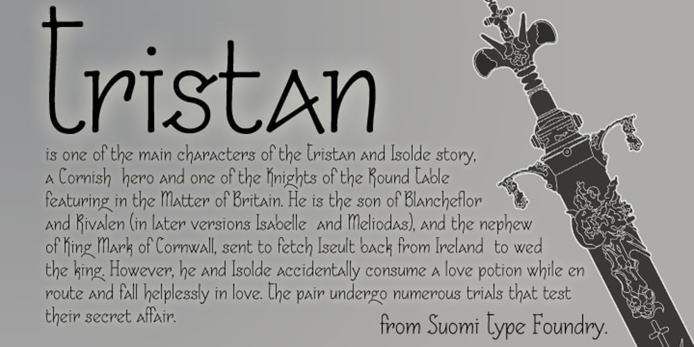 Tristan font