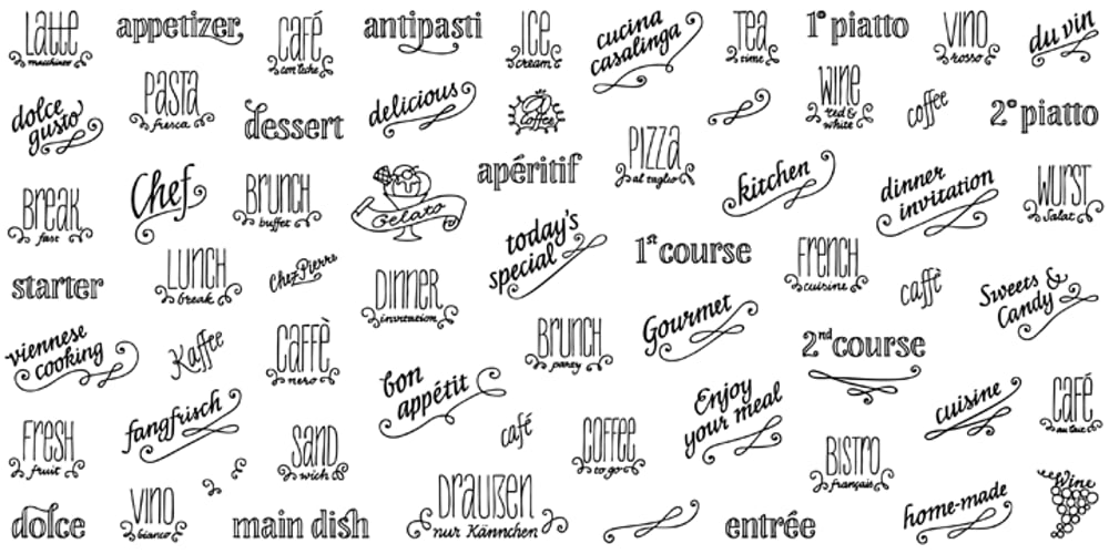 LiebeMenuLettering font