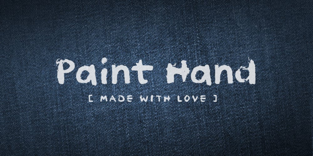 Paint Hand font
