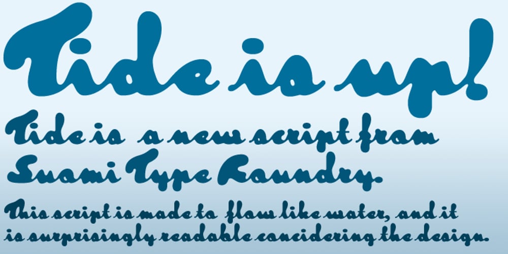 Tide font