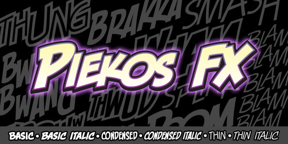 Piekos FX BB font