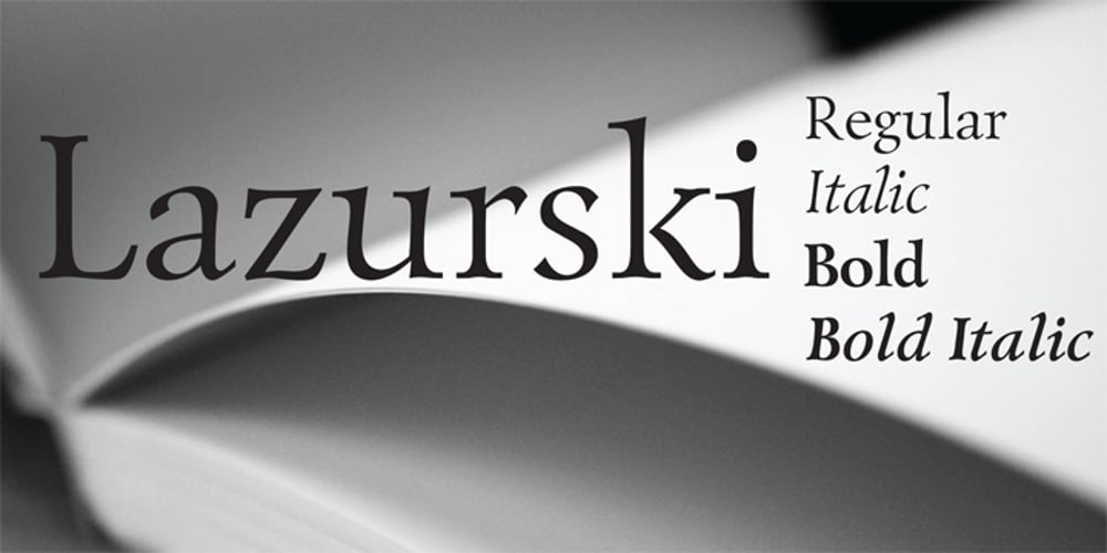 Lazurski font