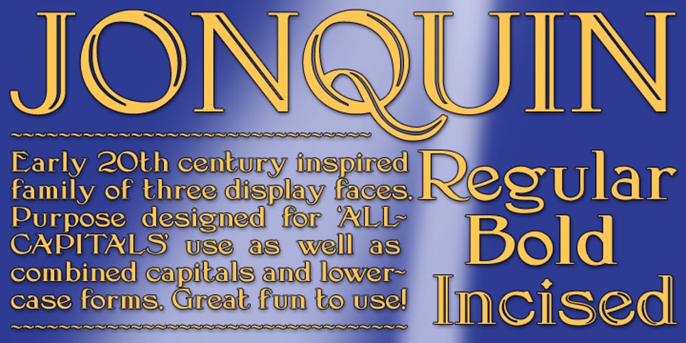 Jonquin font