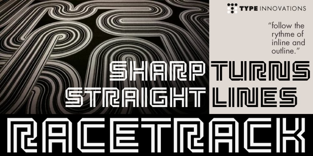 Racetrack font