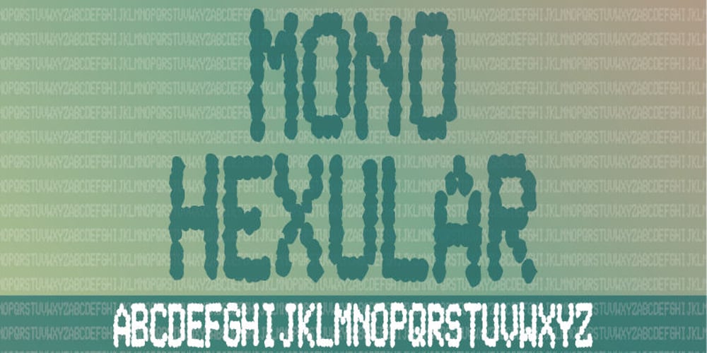 Mono Hexular font