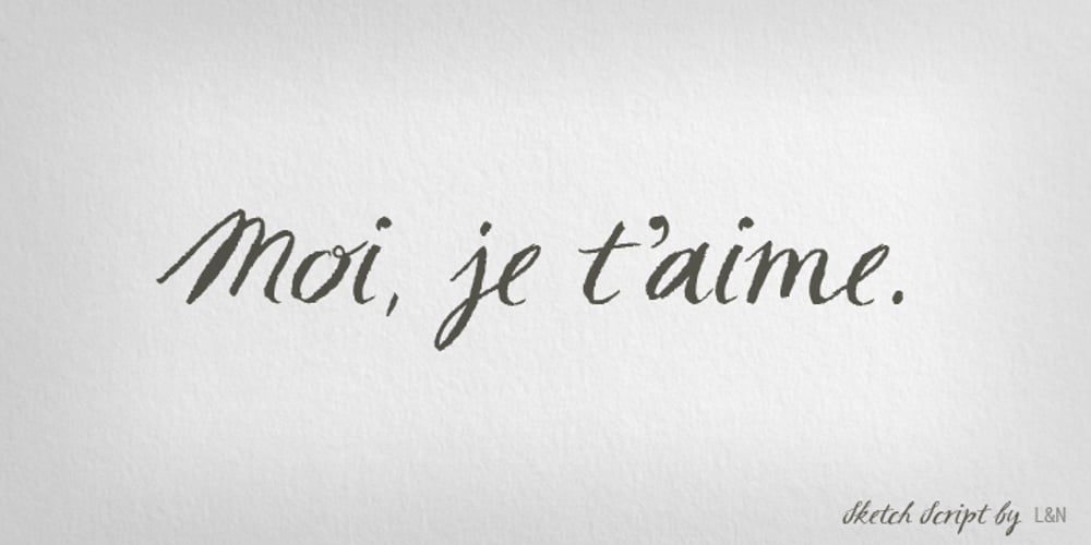 Sketch Script font